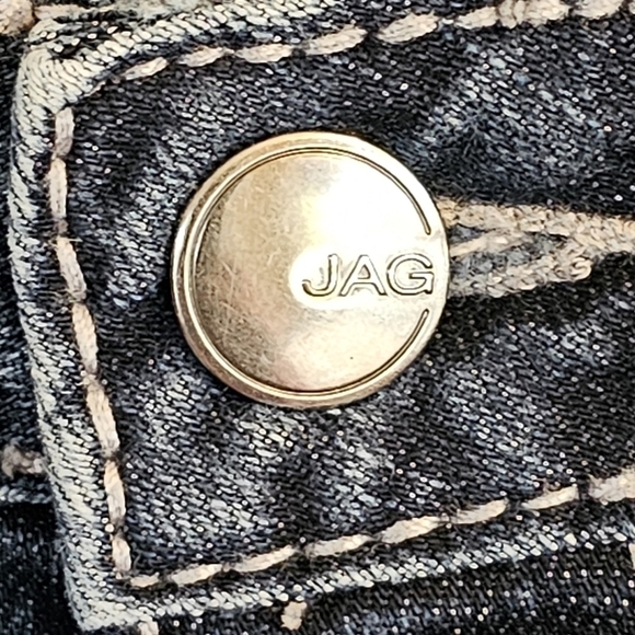 Jag Jeans Mid Rise Straight Leg Embroidered Back Pocket Jeans Size 4P - Picture 6 of 15